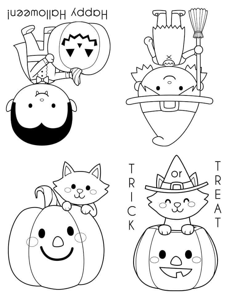 Coloring Pages For Halloween Printable
 Printable Halloween Coloring Books Happiness is Homemade