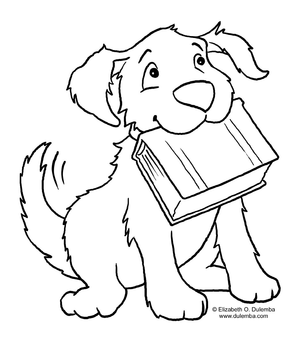 Coloring Pages For Kids Dog
 Puppy World Juli 2013