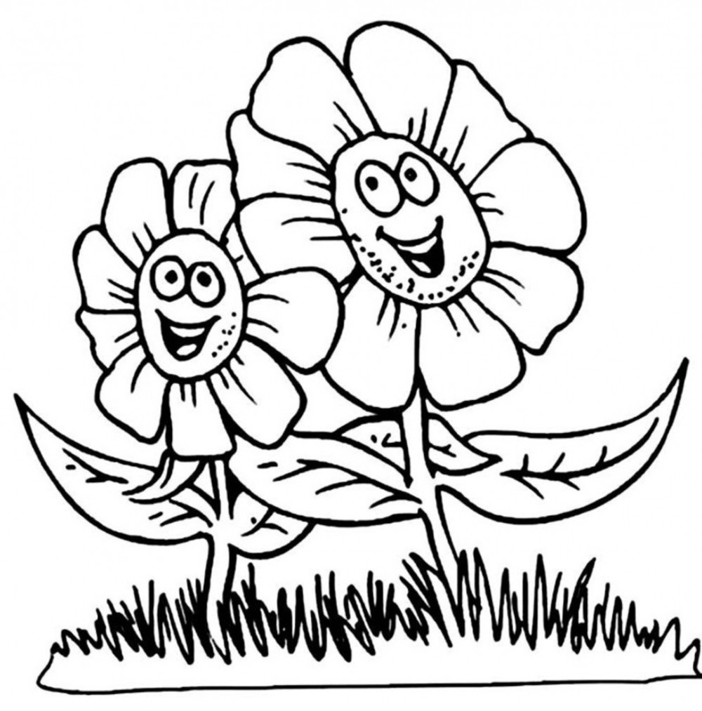 Coloring Pages For Kids Flowers
 Free Printable Flower Coloring Pages For Kids Best