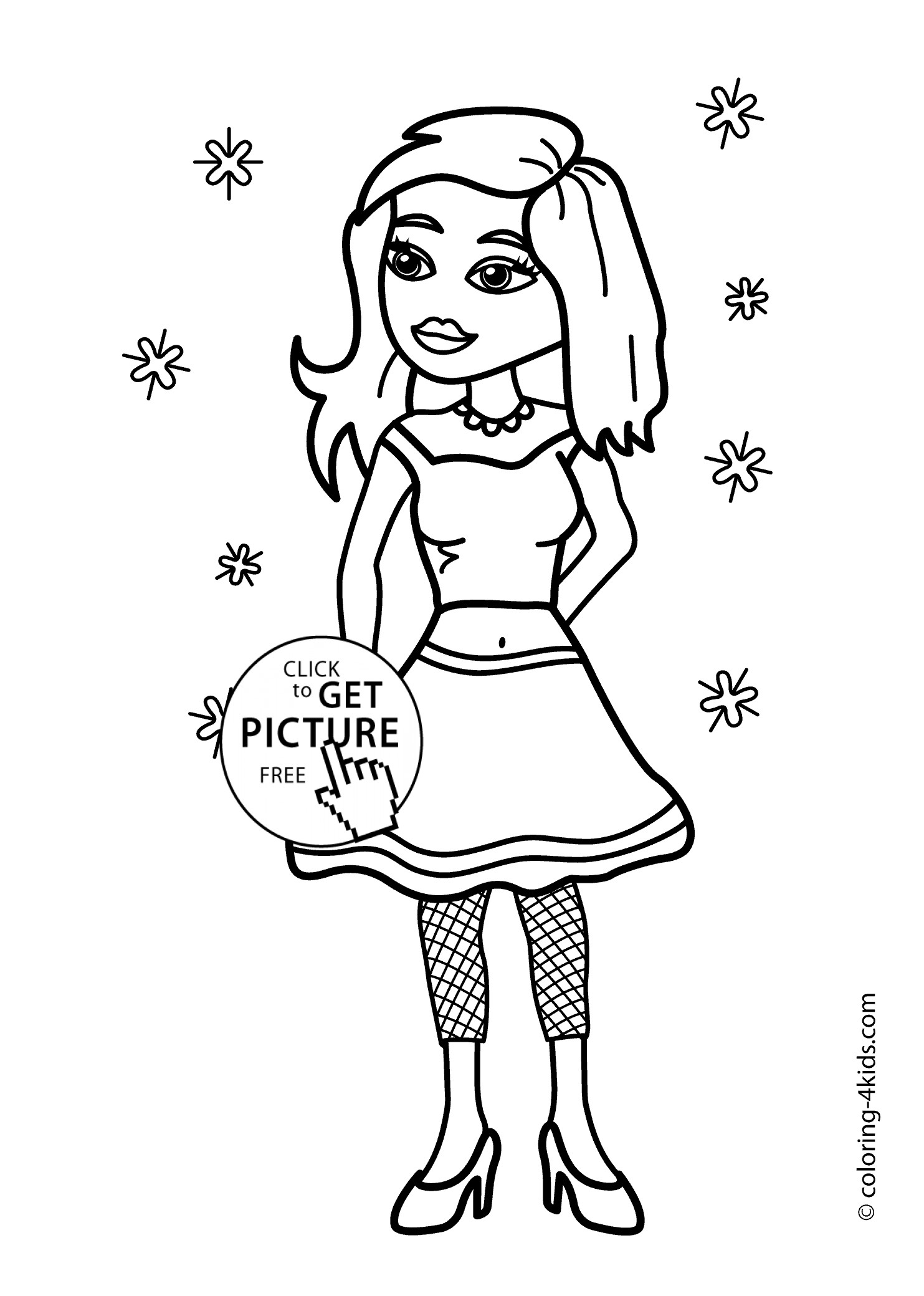 Coloring Pages For Kids Girl
 Bratz coloring pages for girls printable coloring pages