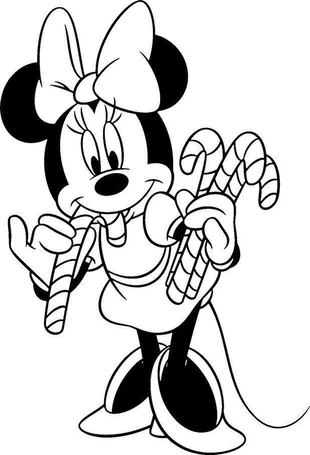 Coloring Pages For Kids Minnie Mouse
 Free Disney Christmas Printable Coloring Pages for Kids