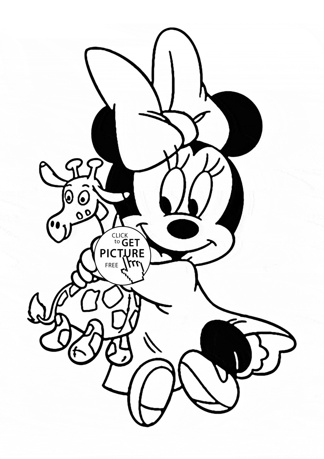 Coloring Pages For Kids Minnie Mouse
 Baby Minnie Mouse To Print