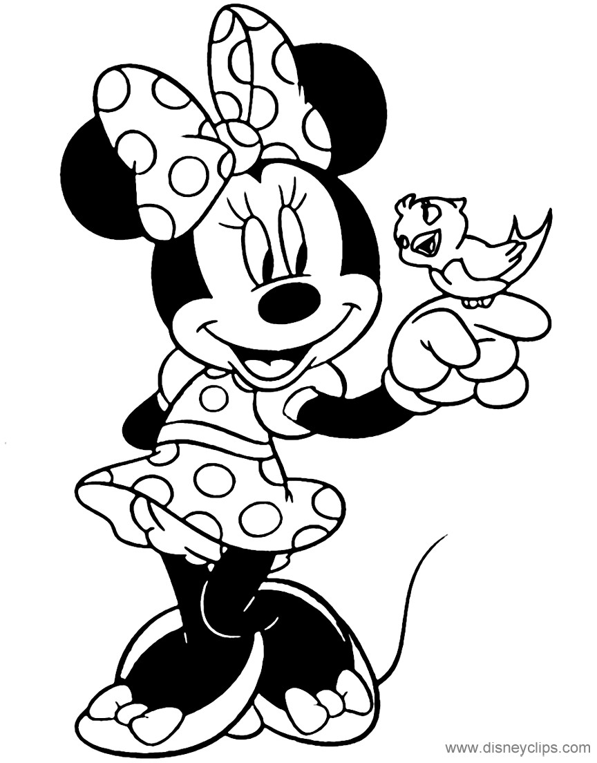 Coloring Pages For Kids Minnie Mouse
 Minnie Mouse Coloring Pages