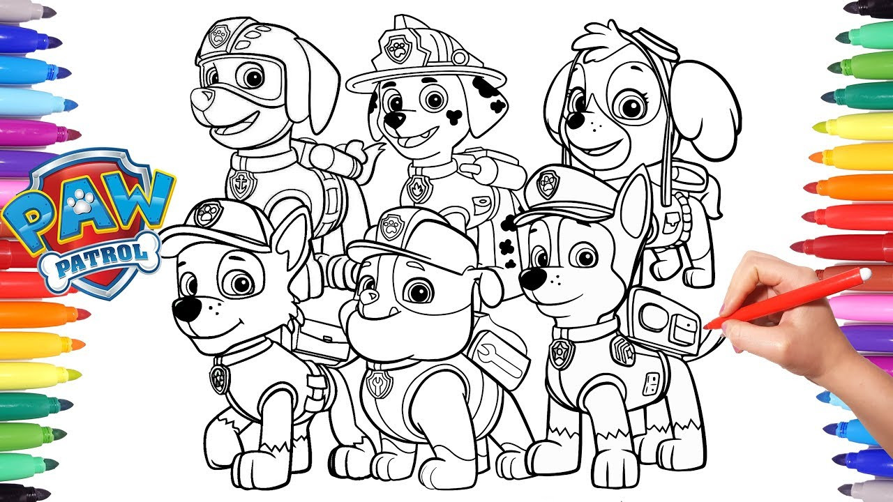Coloring Pages For Kids Paw Patrol
 PAW PATROL Coloring Book