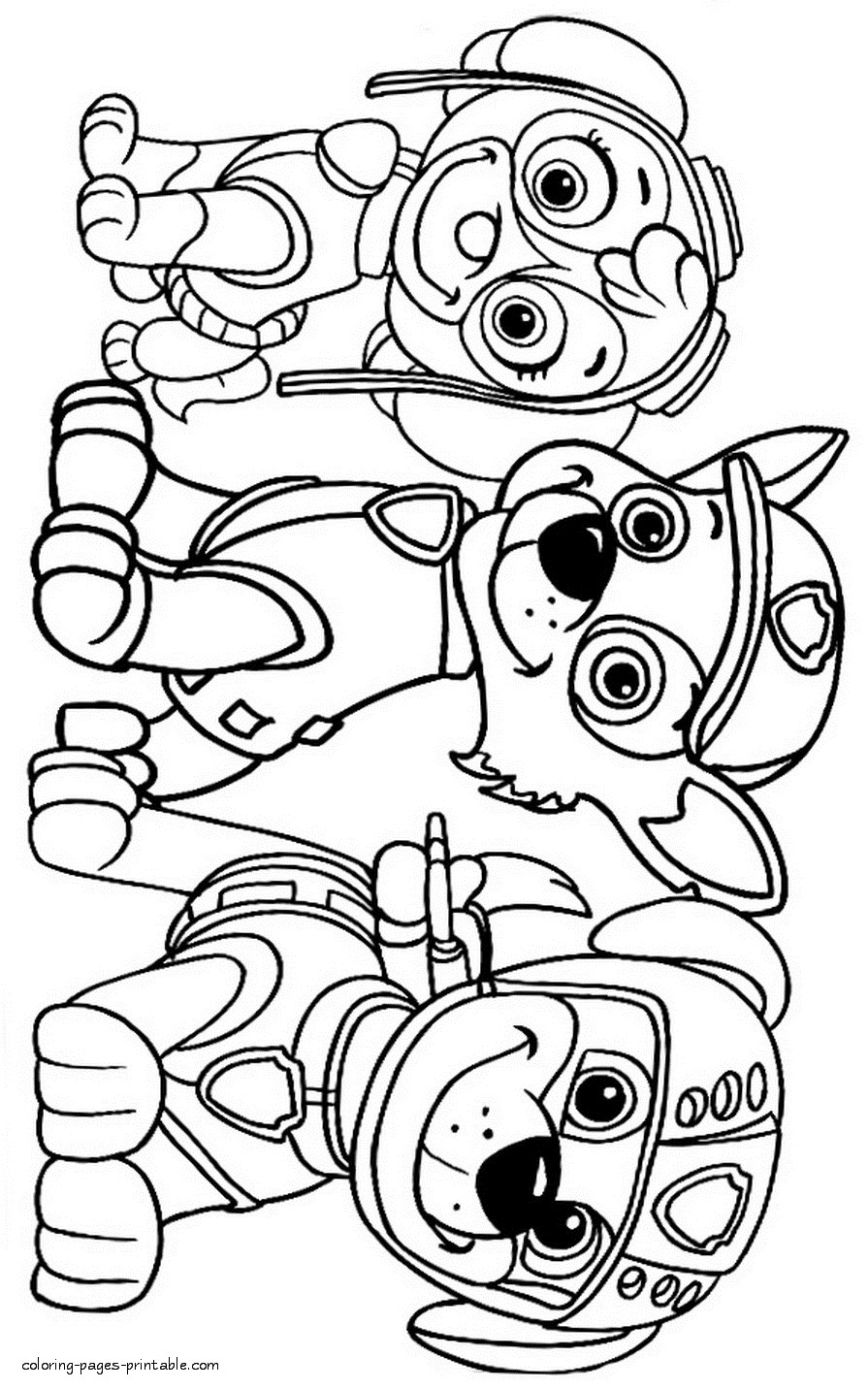 Coloring Pages For Kids Paw Patrol
 Paw Patrol Color Pages