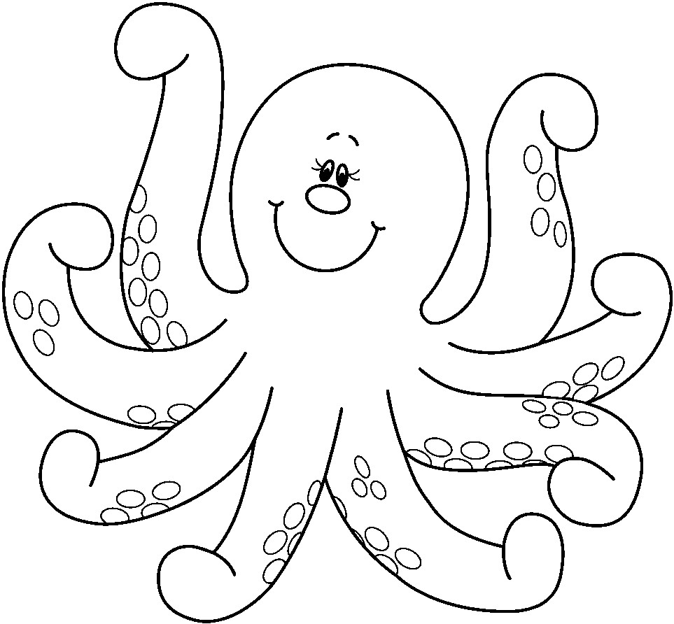 Coloring Pages For Preschoolers Printable
 Octopus Coloring Pages Preschool and Kindergarten