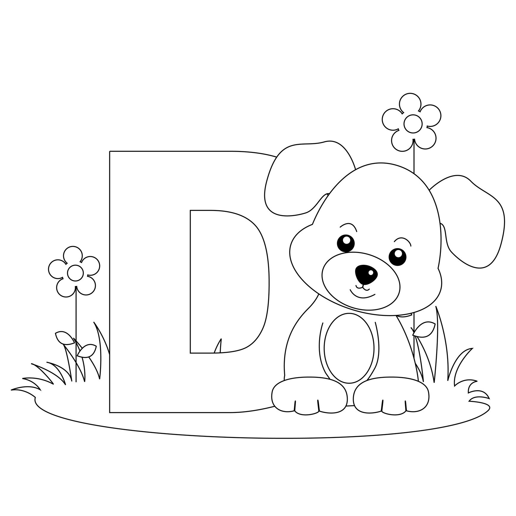 Coloring Pages For Toddlers Letters
 Free Printable Alphabet Coloring Pages for Kids Best