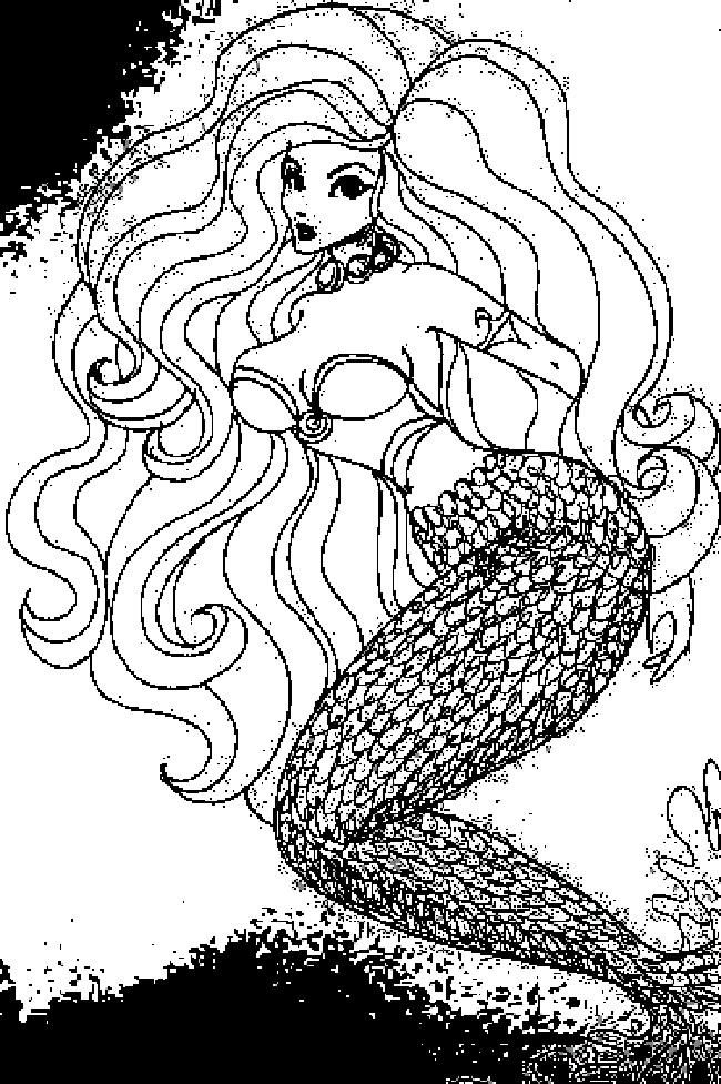 Coloring Pages For Toddlers Mermaid
 Free Printable Mermaid Coloring Pages For Kids