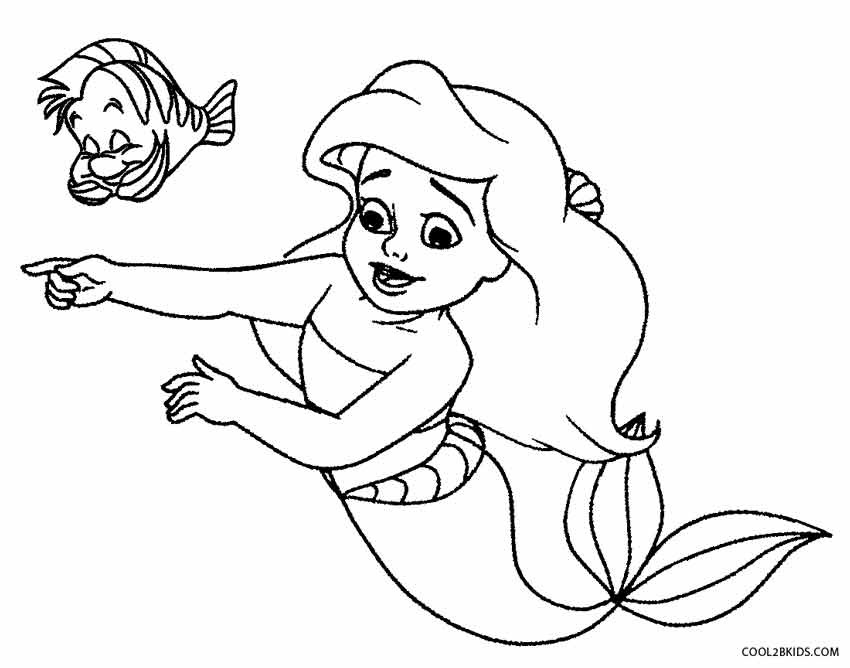 Coloring Pages For Toddlers Mermaid
 Printable Mermaid Coloring Pages For Kids