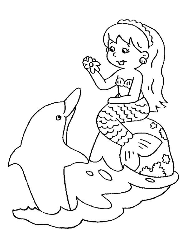 Coloring Pages For Toddlers Mermaid
 Kids n fun