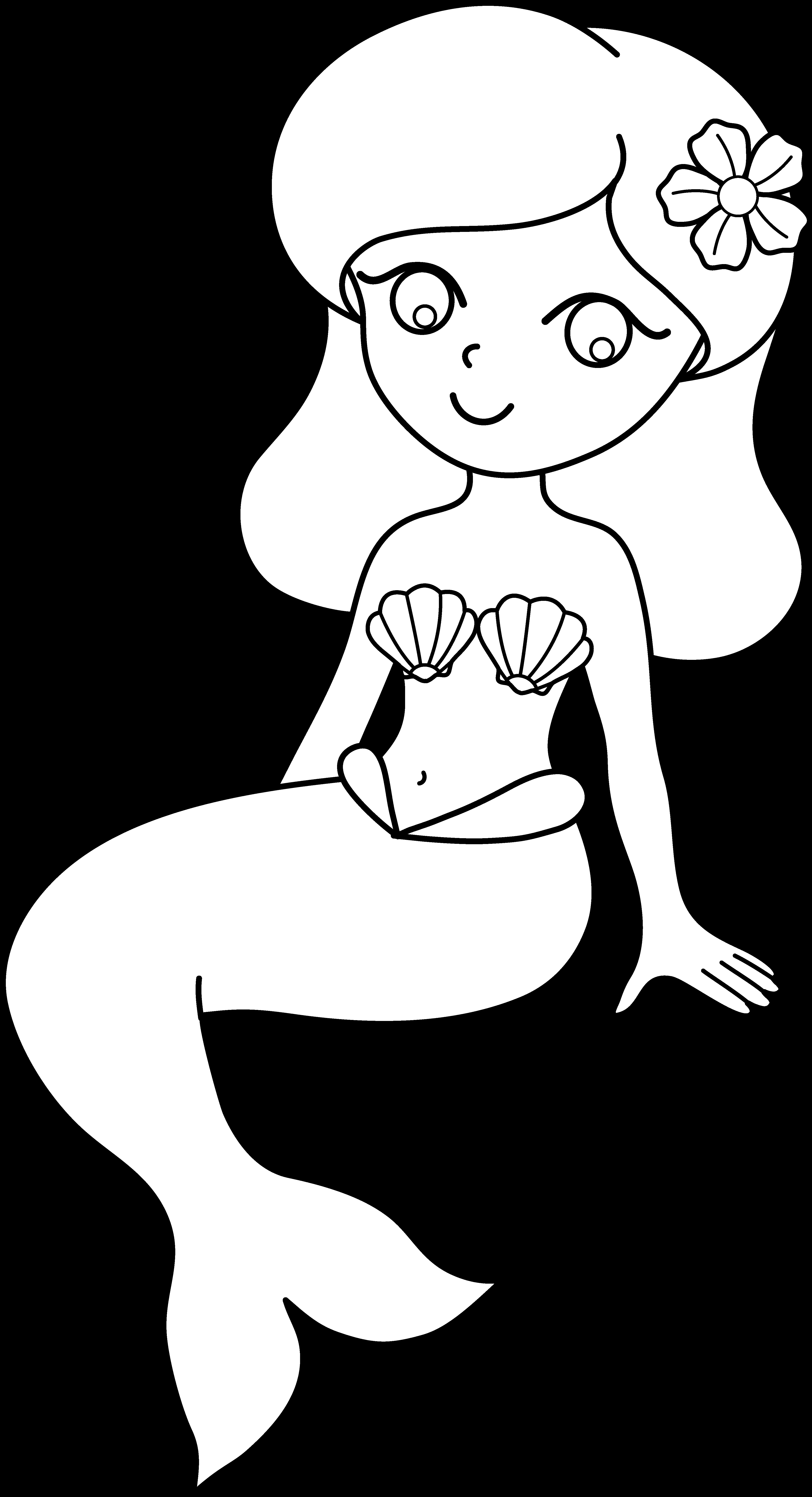 Coloring Pages For Toddlers Mermaid
 Baby Mermaid Coloring Pages Coloring Home