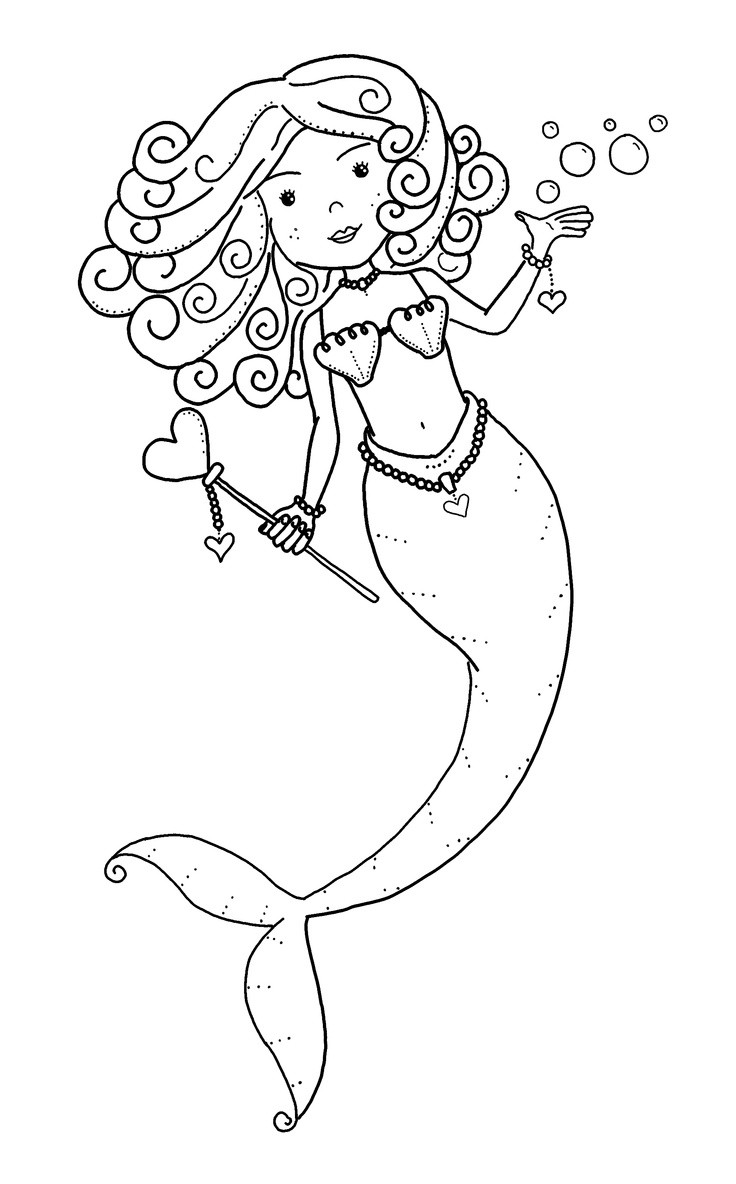 Coloring Pages For Toddlers Mermaid
 Best 25 Mermaid coloring ideas on Pinterest