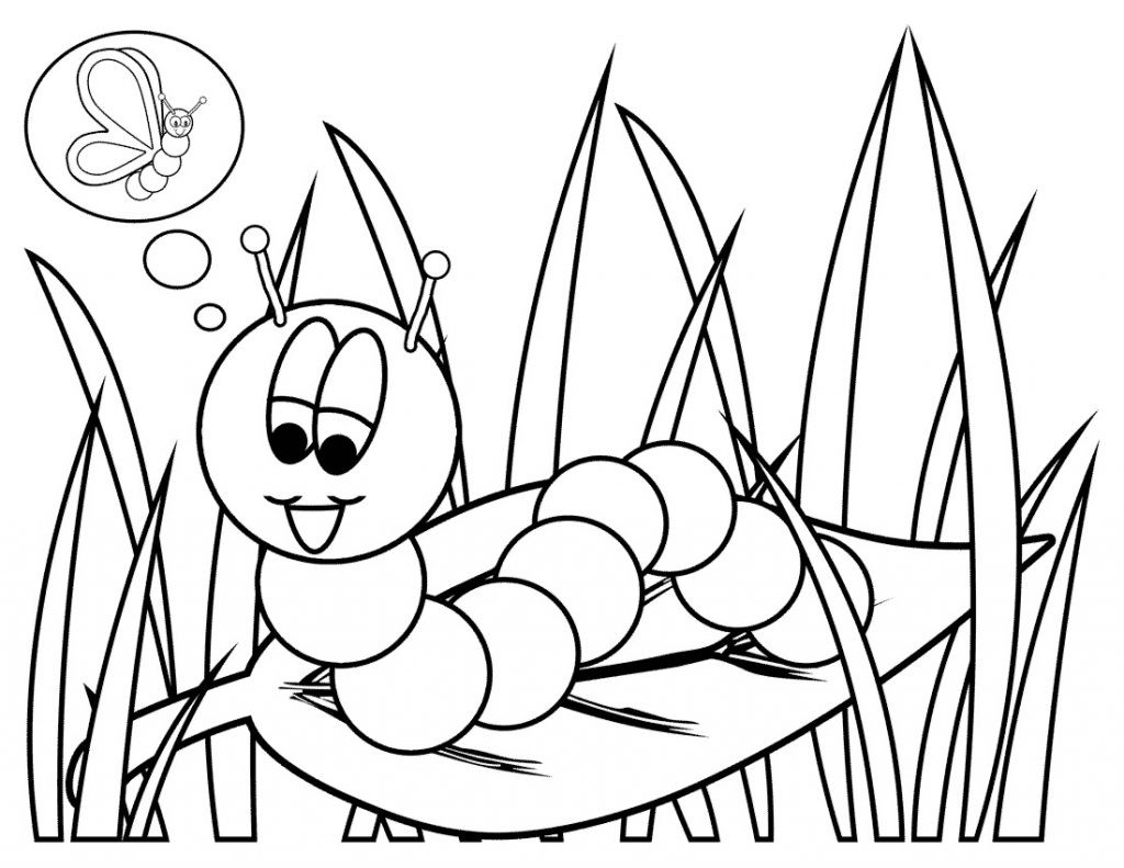 Coloring Pages For Toddlers Printable
 Free Printable Caterpillar Coloring Pages For Kids