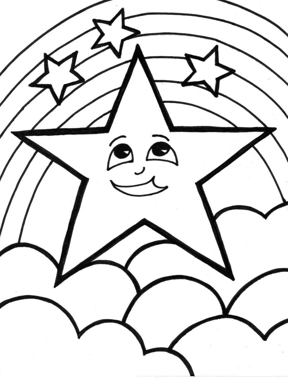 Coloring Pages For Toddlers Printable
 Free Printable Star Coloring Pages For Kids