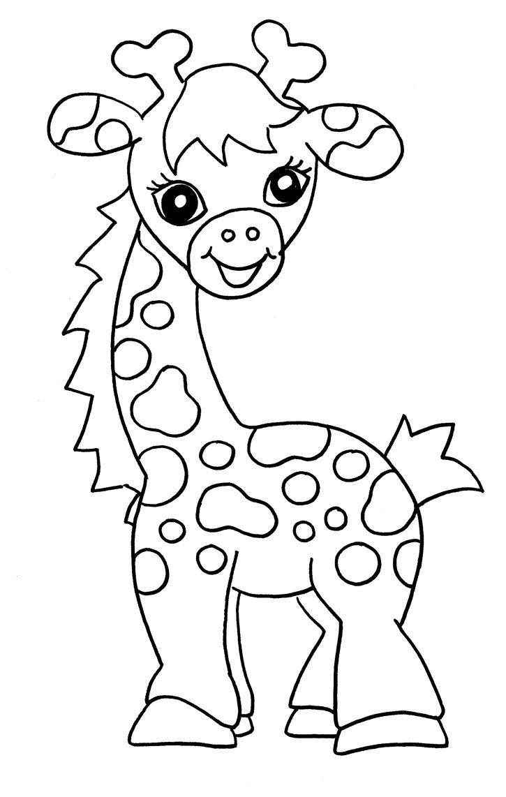 Coloring Pages For Toddlers Printable
 Free Printable Giraffe Coloring Pages For Kids