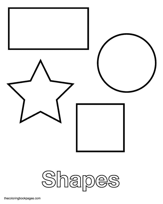 Coloring Pages For Toddlers Shapes
 Free Printable Shapes For Preschoolers Coloring Home