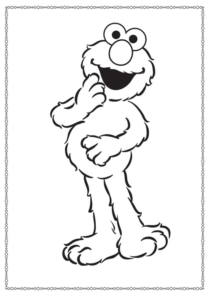 Coloring Pages For Toddlers To Print
 Free Printable Elmo Coloring Pages For Kids