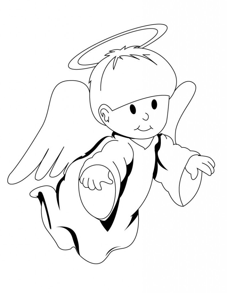 Coloring Pages For Toddlers To Print
 Free Printable Angel Coloring Pages For Kids
