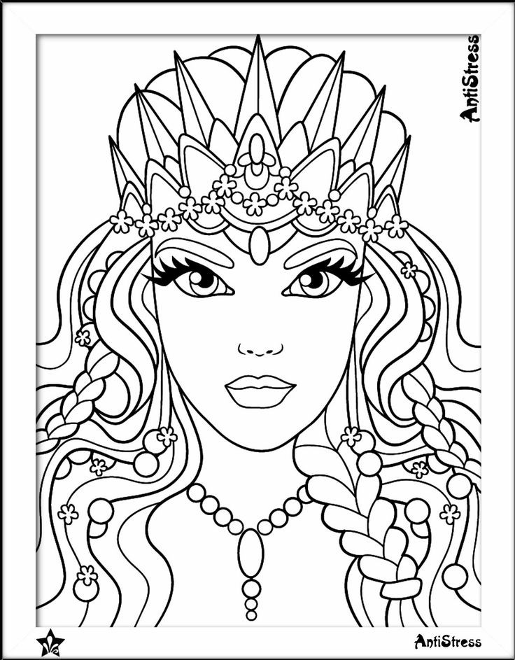 Coloring Pages For Young Adult Girls
 Beauty coloring page