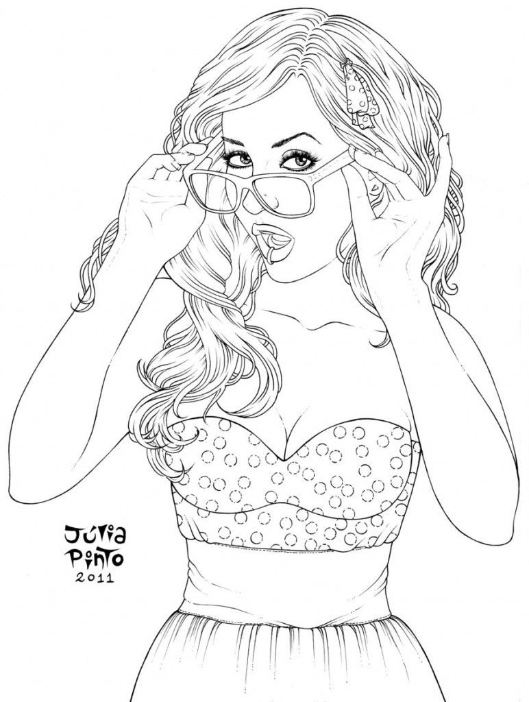 Coloring Pages For Young Adult Girls
 Pin by julia on Colorings