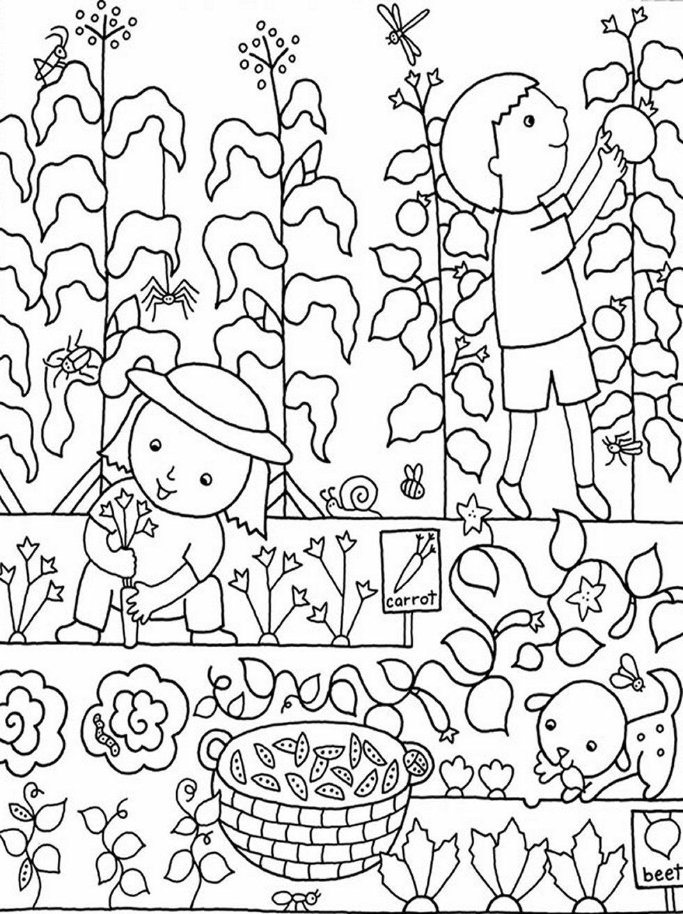 Coloring Pages Garden
 Pin by Carrie Ridley on Crafts