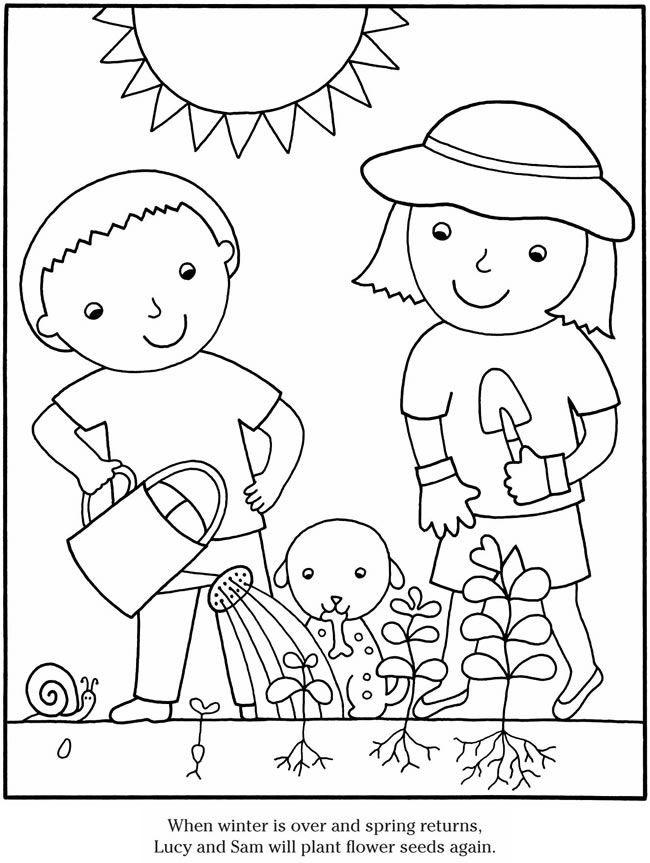 Coloring Pages Garden
 Color & Garden FLOWERS Dover Publications