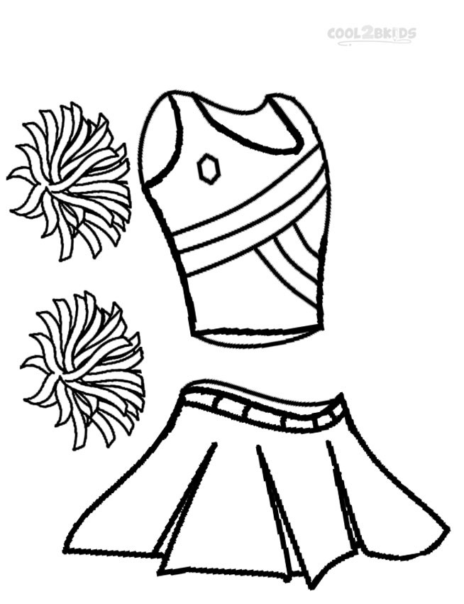 Coloring Pages Girls Cheer
 Printable Cheerleading Coloring Pages For Kids