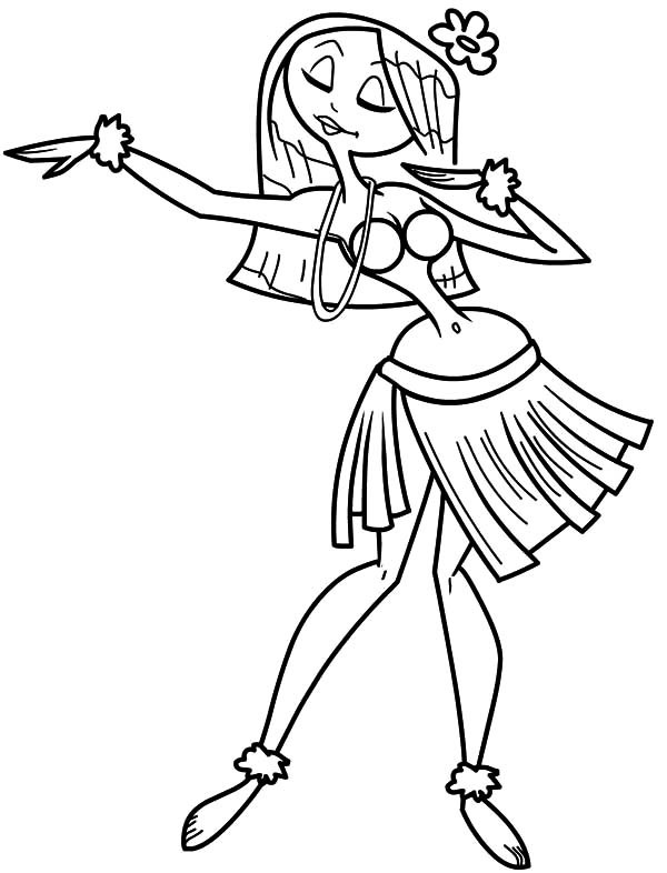 Coloring Pages Hula Girl
 The Best Place for Coloring Page at ColoringSky Part 9