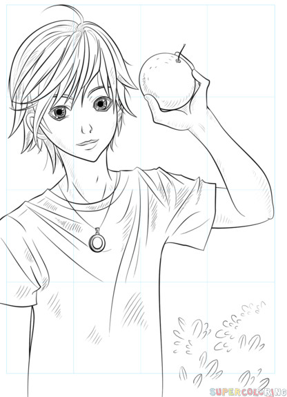 Coloring Pages Of Anime Characters Boys
 How to draw Bishounen
