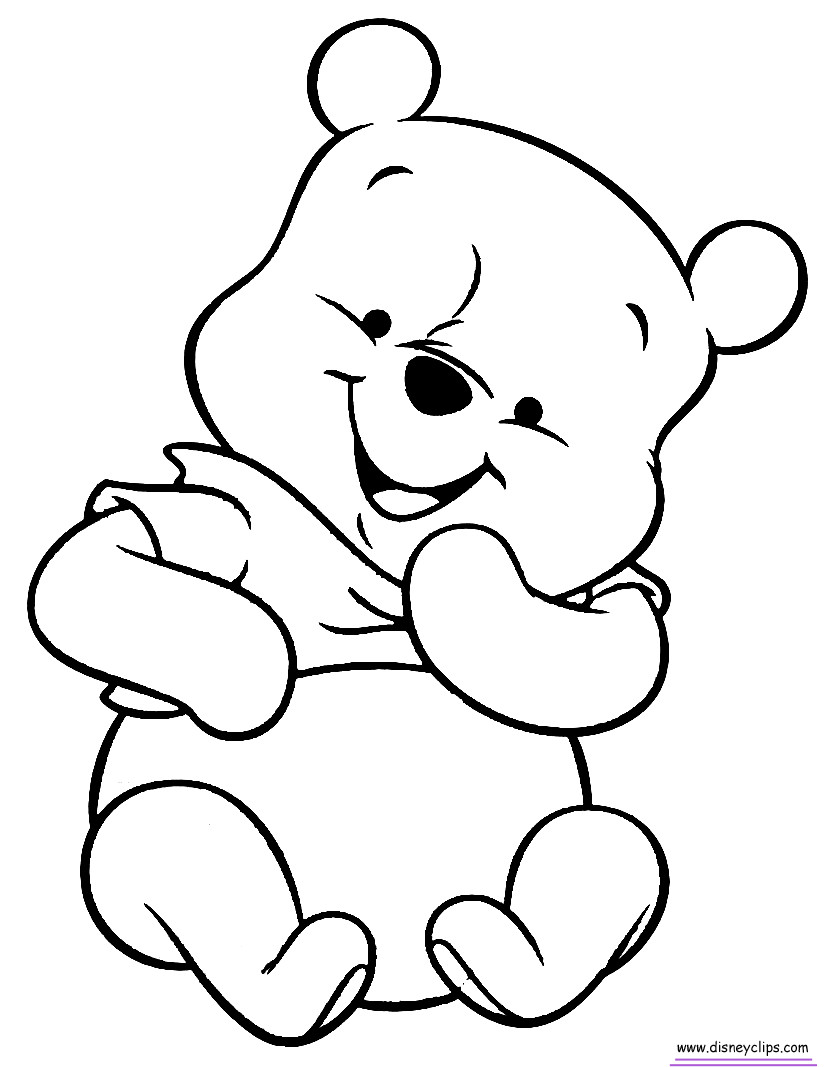 Coloring Pages Of Babies
 Baby Pooh Coloring Pages
