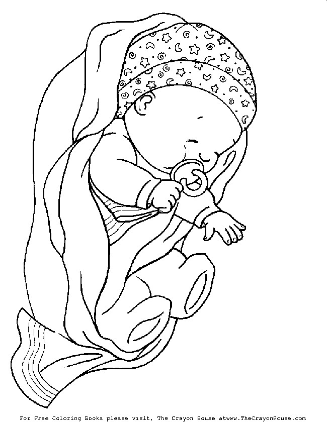 Coloring Pages Of Babies
 Free Printable Baby Shower Coloring Pages Coloring Home