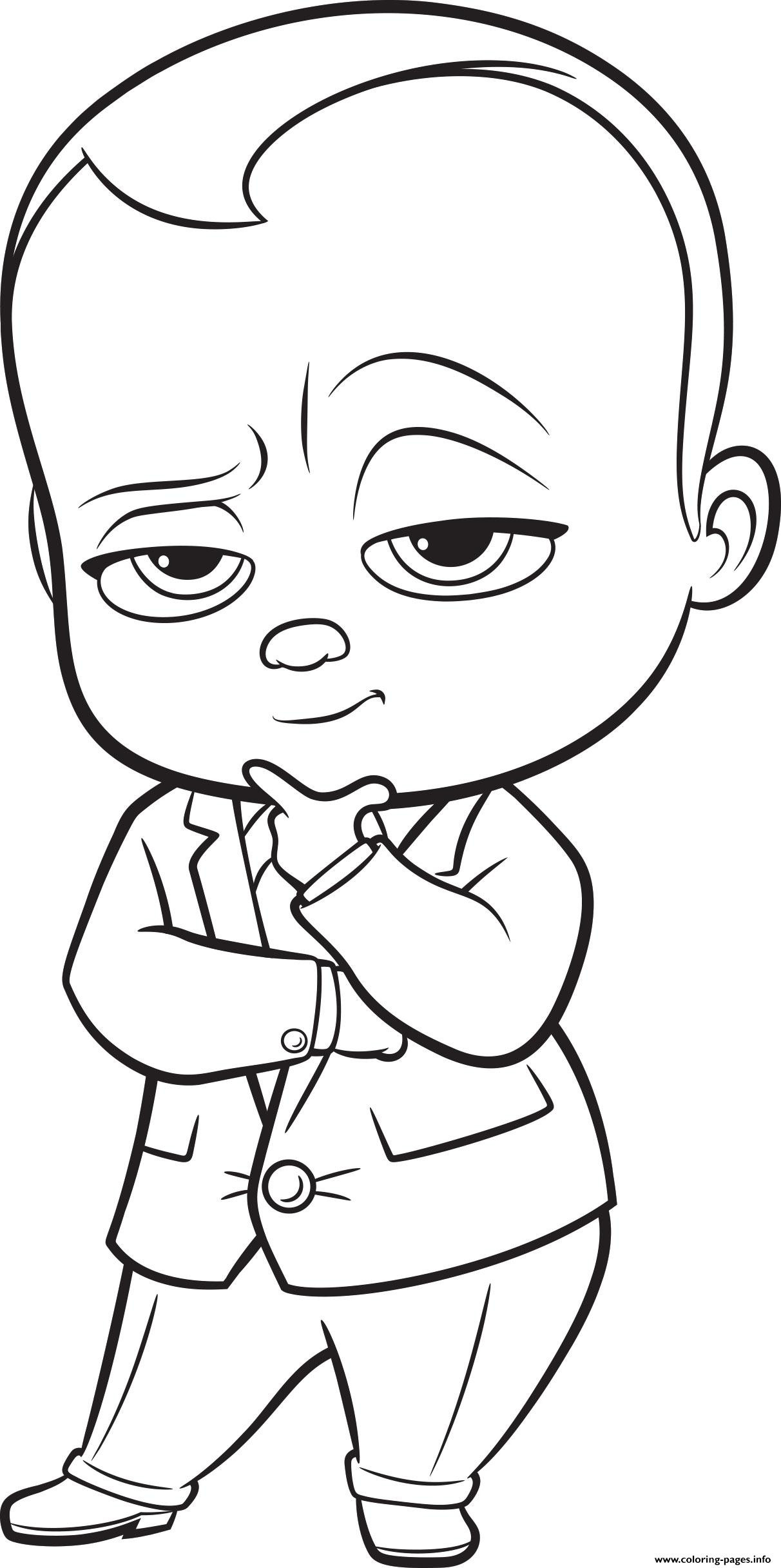 Coloring Pages Of Babies
 The Boss Baby Colouring Coloring Pages Printable