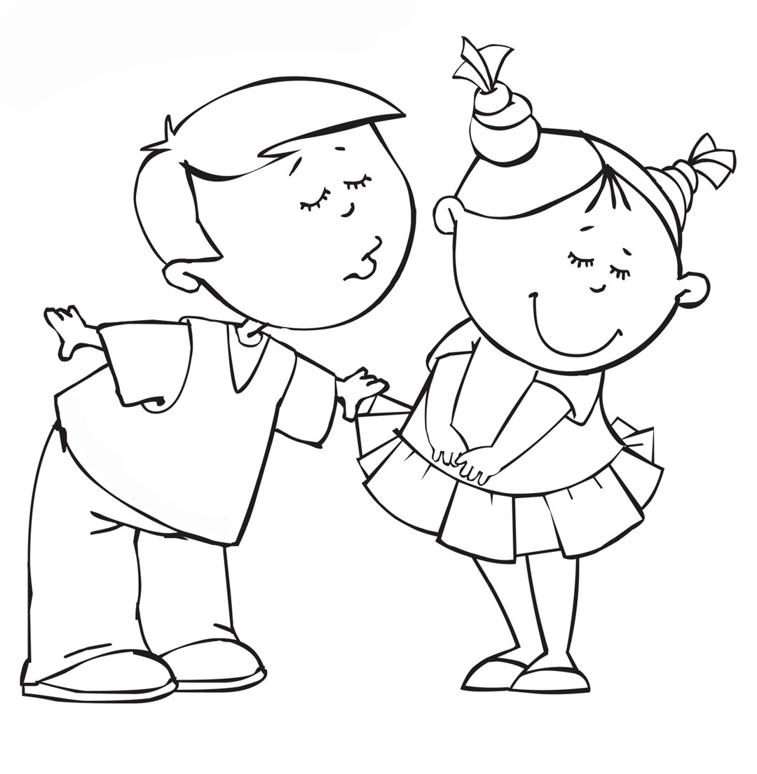 Coloring Pages Of Boys And Girls
 Girl and boy coloring pages to and print for free