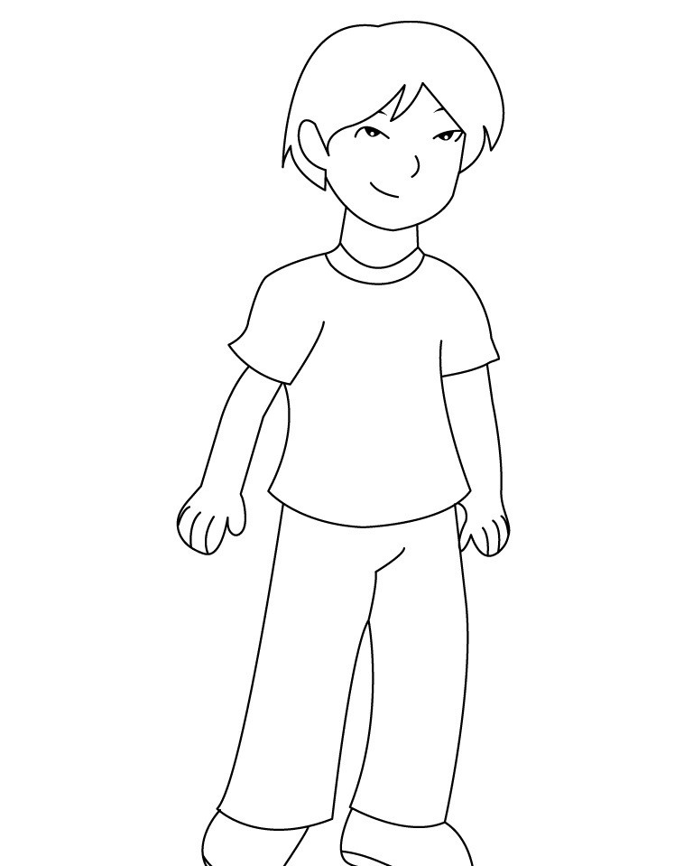Coloring Pages Of Boys Printable
 Free Printable Boy Coloring Pages For Kids