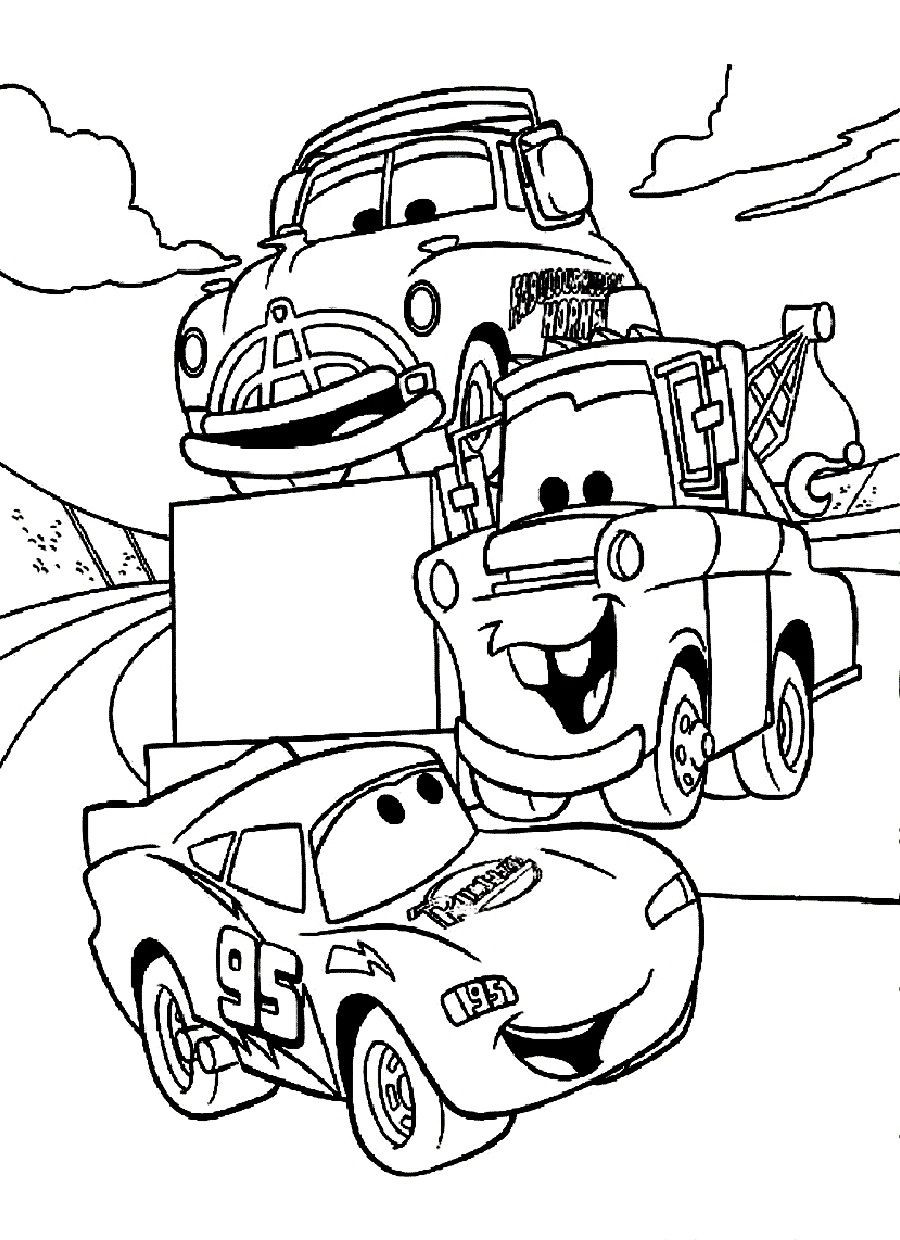 Coloring Pages Of Cars For Boys
 disney cars coloring pages Free