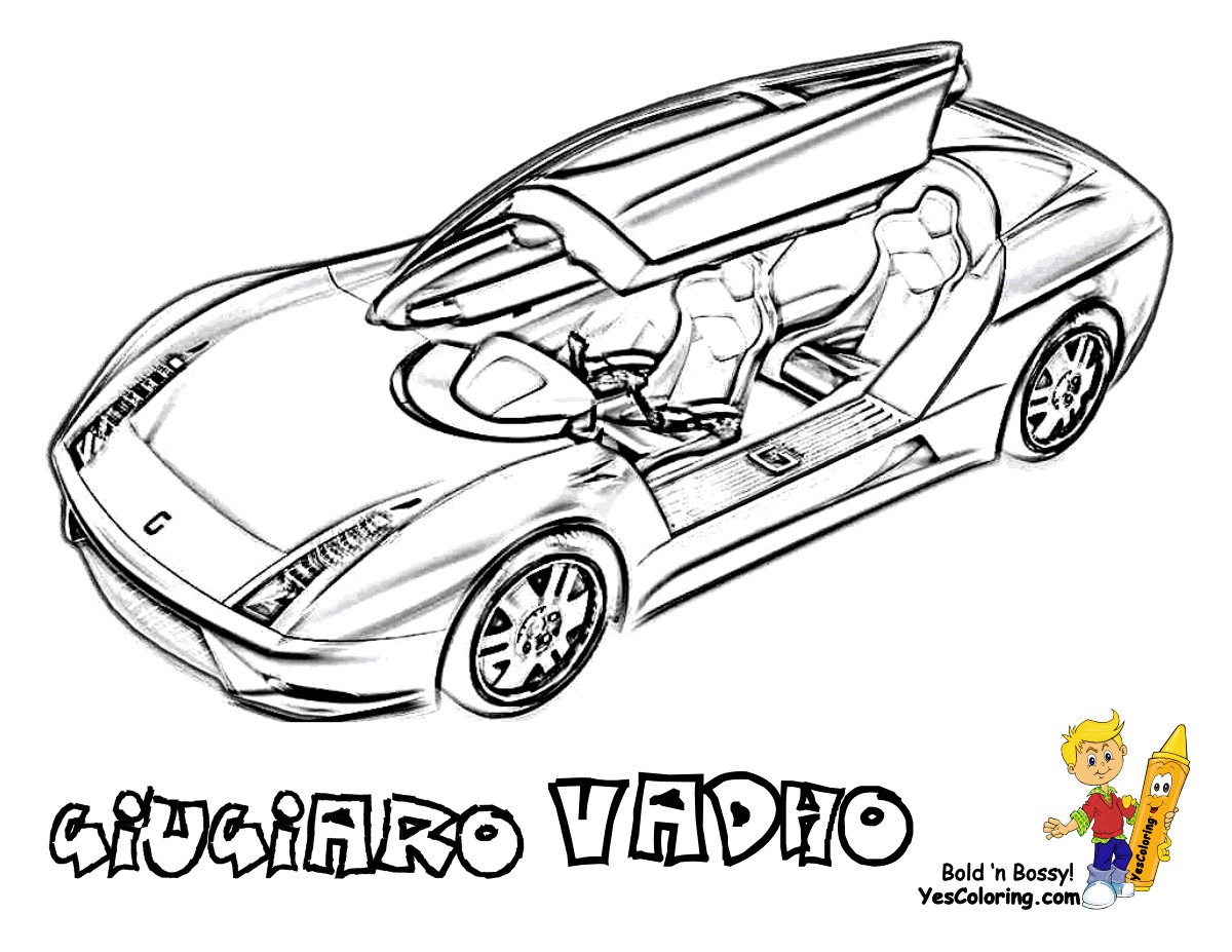 Coloring Pages Of Cars For Boys
 Hair Raising Cars Coloring Pages Cars