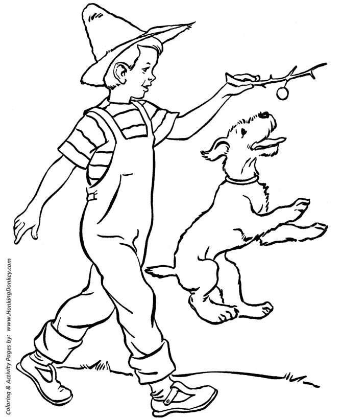Coloring Pages Of Farmer Boys
 Dog Coloring Pages