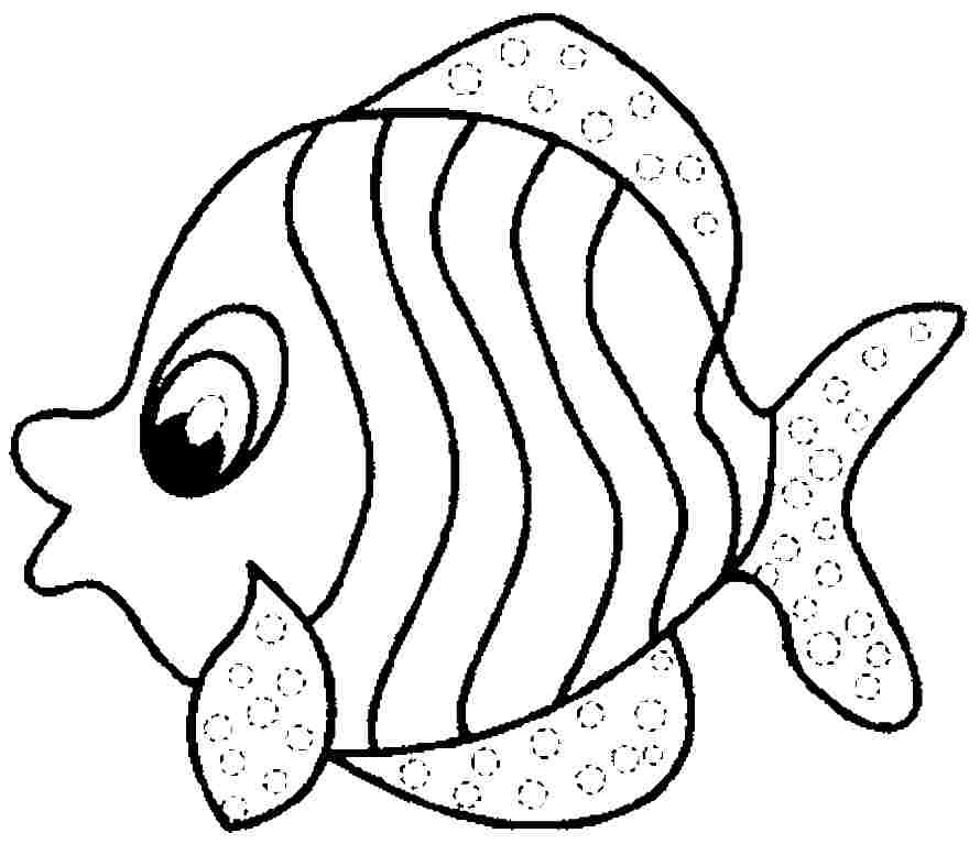 Coloring Pages Of Fish
 Fish Coloring Pages for Preschool Preschool and Kindergarten