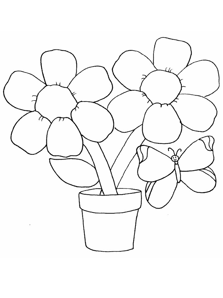 Coloring Pages Of Flowers For Kids
 Kids Coloring Pages Flowers Coloring Pages