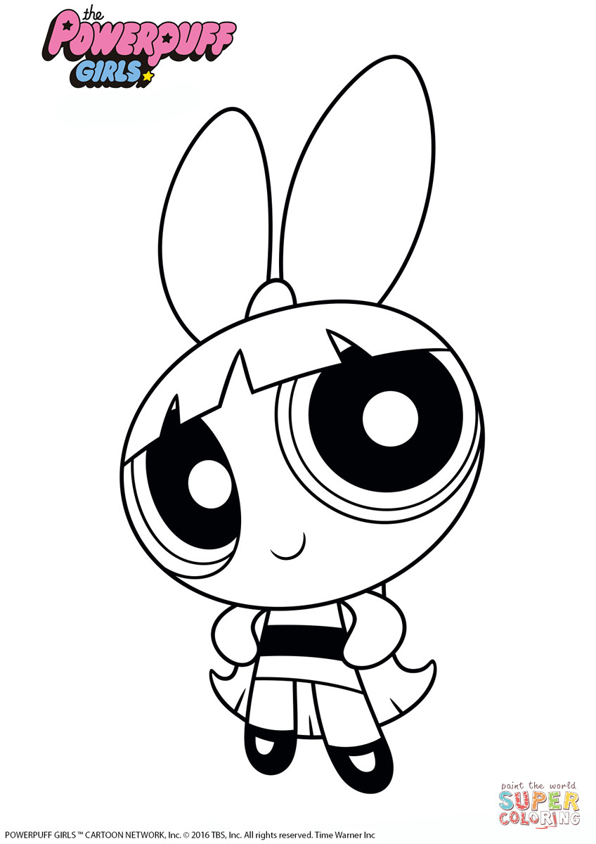 Coloring Pages Of Power Puff Girls
 Blossom from PPG coloring page