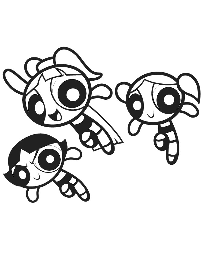 Coloring Pages Of Power Puff Girls
 Free Printable Powerpuff Girls Coloring Pages For Kids