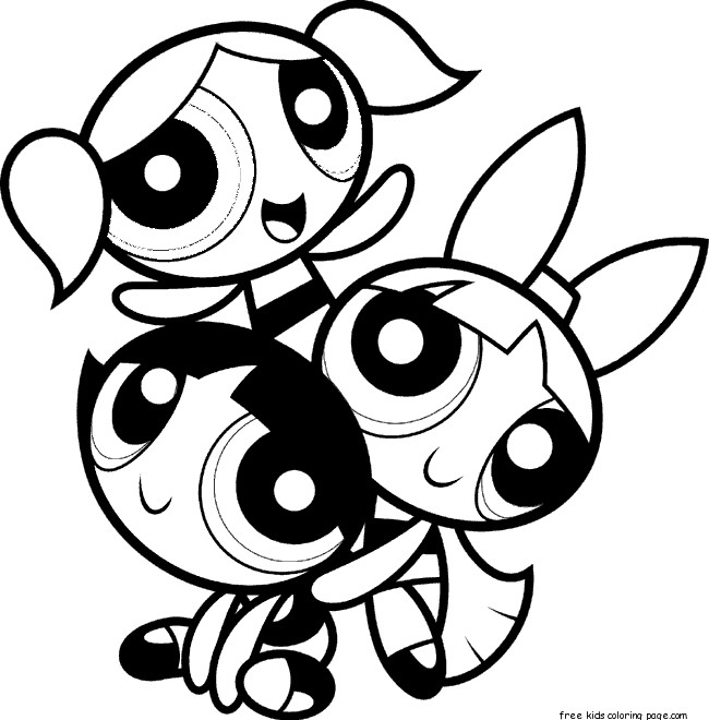 Coloring Pages Of Power Puff Girls
 Printable powerpuff girls coloring pages for kidsFree