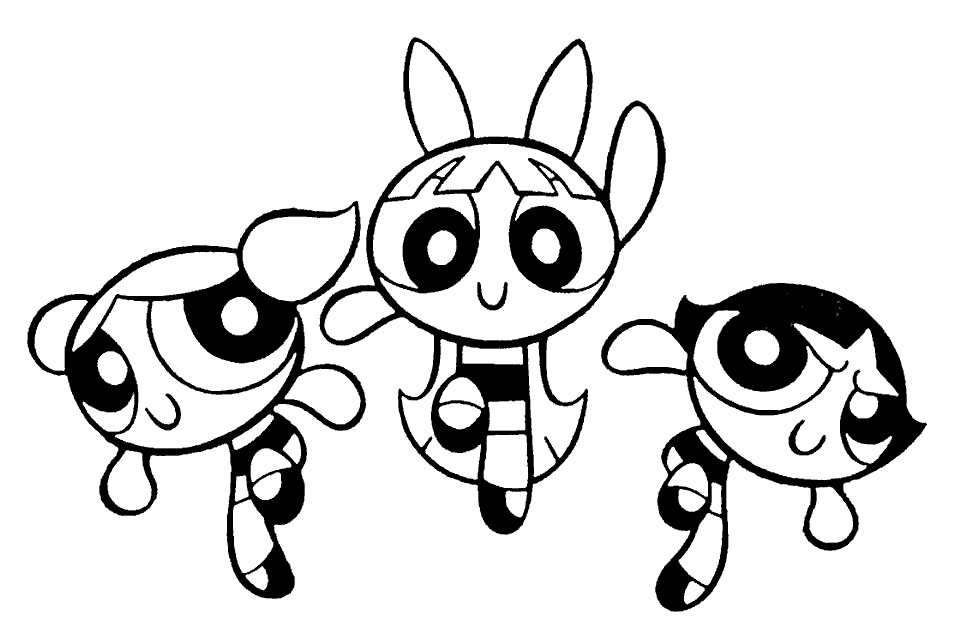 Coloring Pages Of Power Puff Girls
 Powerpuff Girls Coloring Pages For Kids Free Printable
