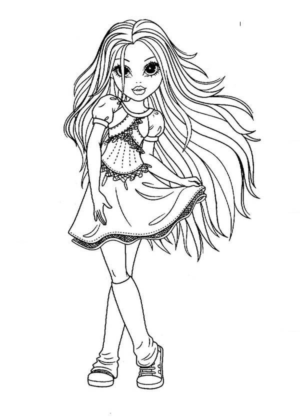 Coloring Pages Of Pretty Girls
 Pretty Girl Coloring Page Coloring Home