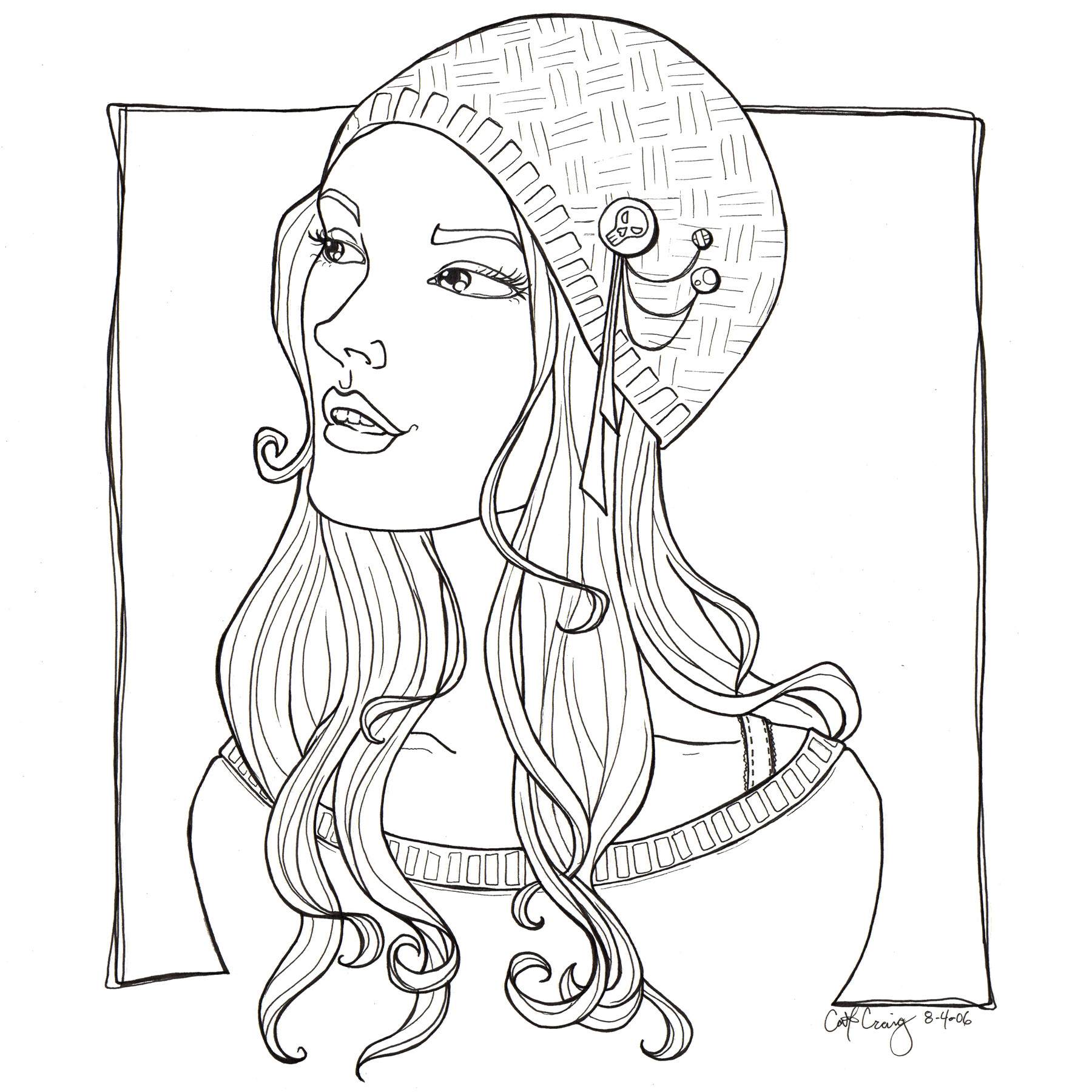 Coloring Pages Of Pretty Girls
 Pretty Coloring Pages For Girls at GetColorings