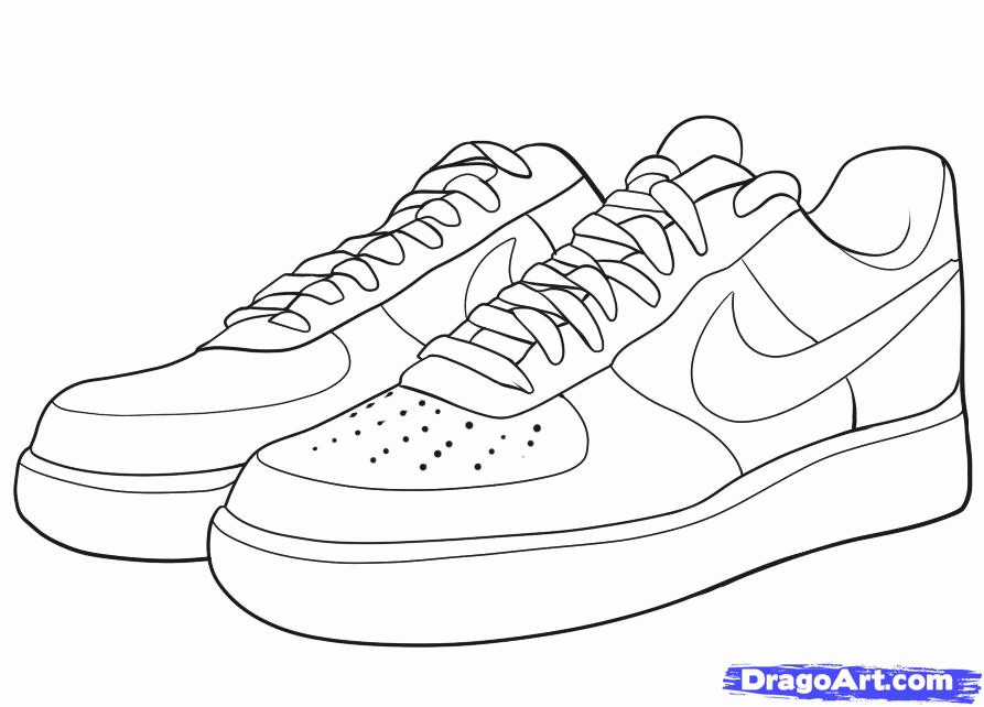 Coloring Pages Of Shoes
 Jordan Shoe Coloring Pages Coloring Home