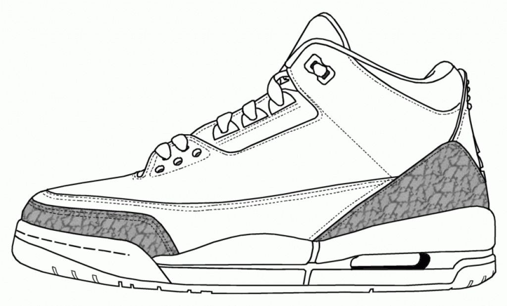 Coloring Pages Of Shoes
 Jordan Shoes Coloring Pages Coloring Home