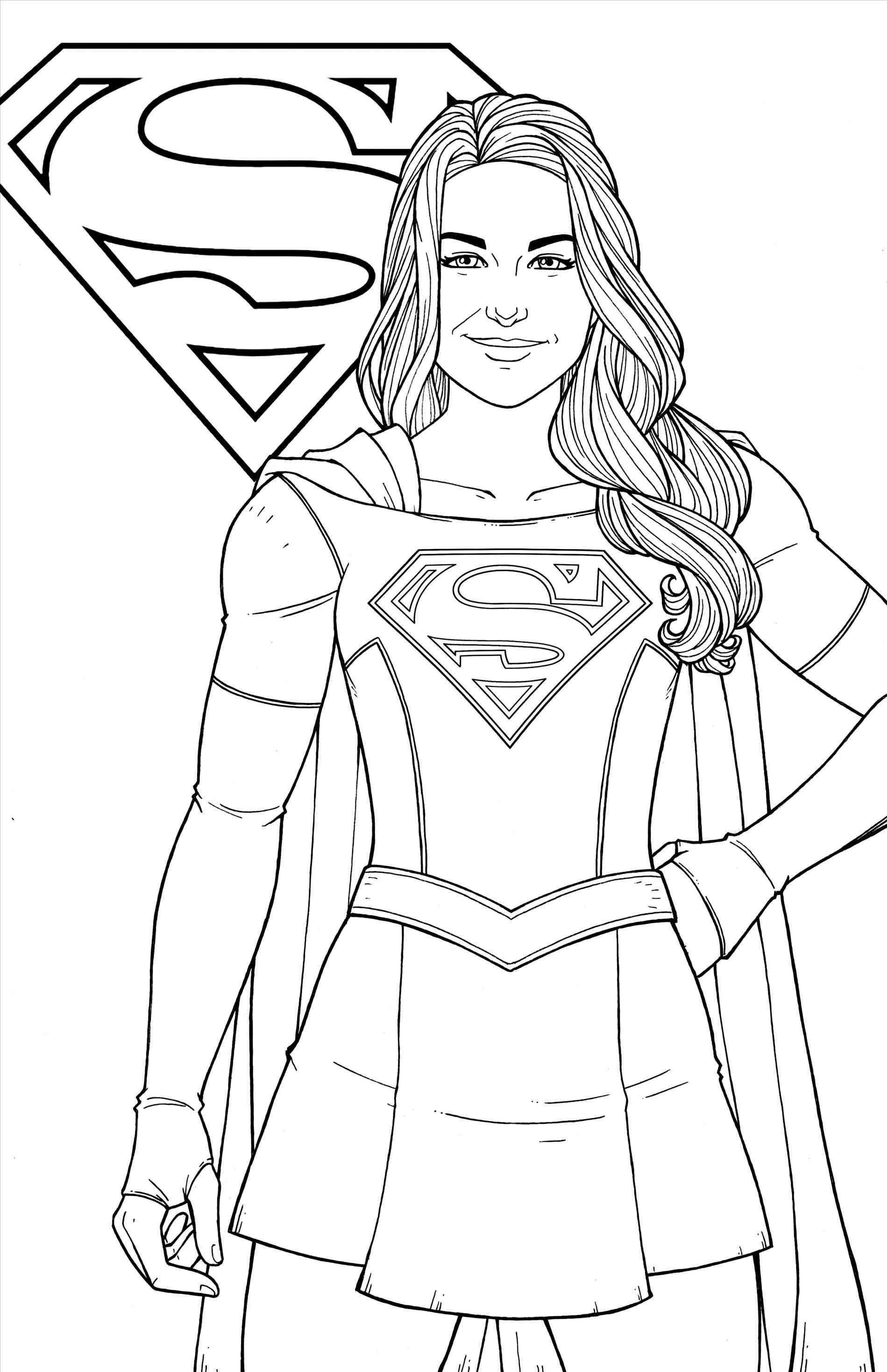 Coloring Pages Of Supergirl
 Free Printable Supergirl Coloring Pages Logo And Wonder