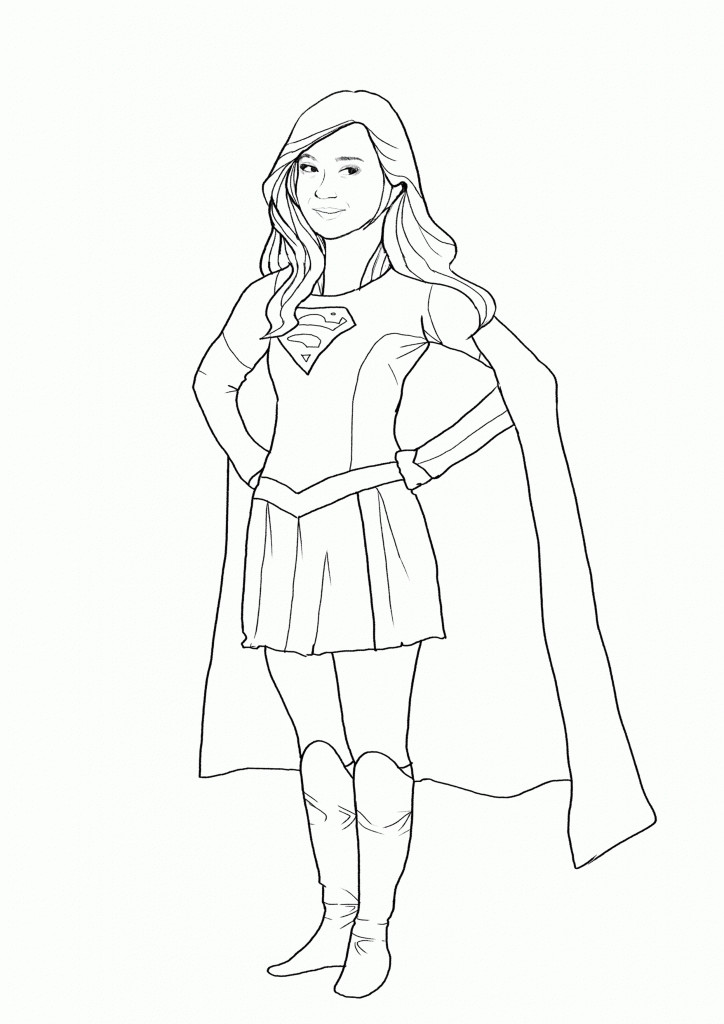 Coloring Pages Of Supergirl
 Supergirl Coloring Pages Best Coloring Pages For Kids