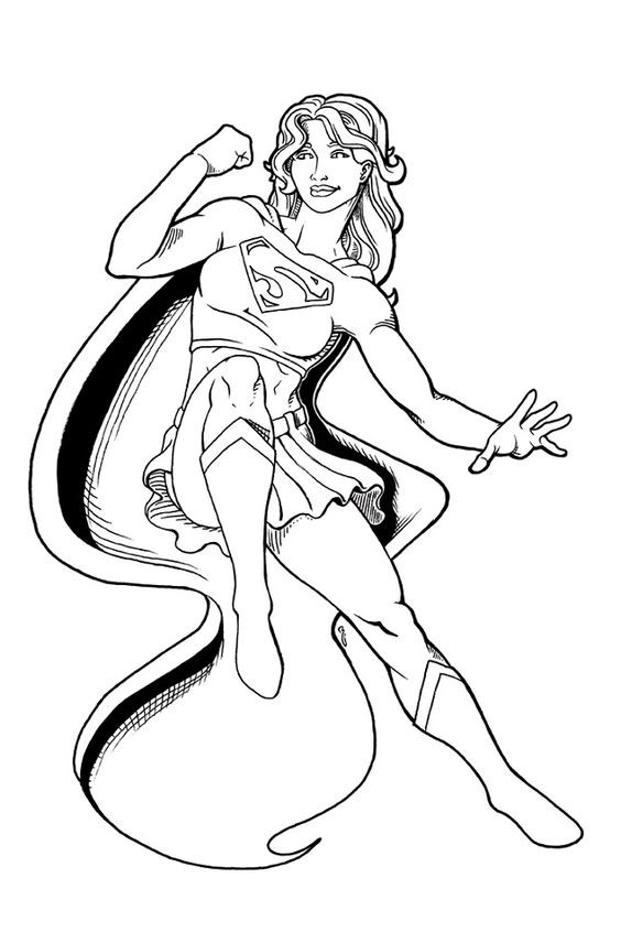 Coloring Pages Of Supergirl
 Supergirl Coloring Pages Coloring Home